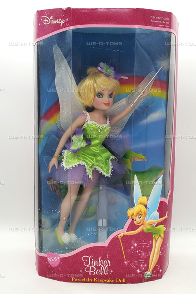 Disney's Peter Pan Tinkerbell Porcelain Keepsake Doll BK 2003 No. 1016 NEW