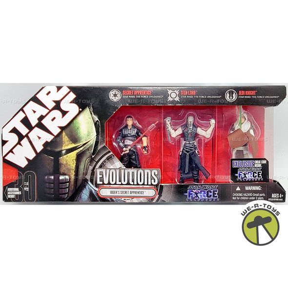 Star Wars Evolutions Vader's Secret Apprentice Action Figure 3 Pack Hasbro 87533