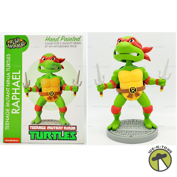 Teenage Mutant Ninja Turtles Raphael Head Knocker Bobblehead Figure NECA 54047