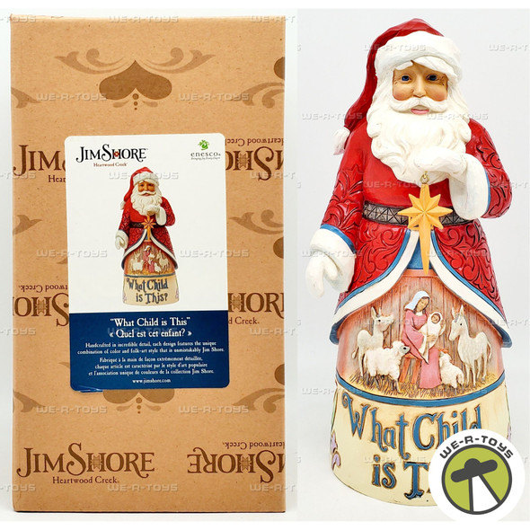 What Child is This Song Series Santa Figurine Jim Shore Enesco 6017010