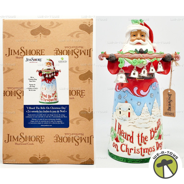 I Heard the Bells on Christmas Day Santa Song Figurine by Jim Shore 6015497