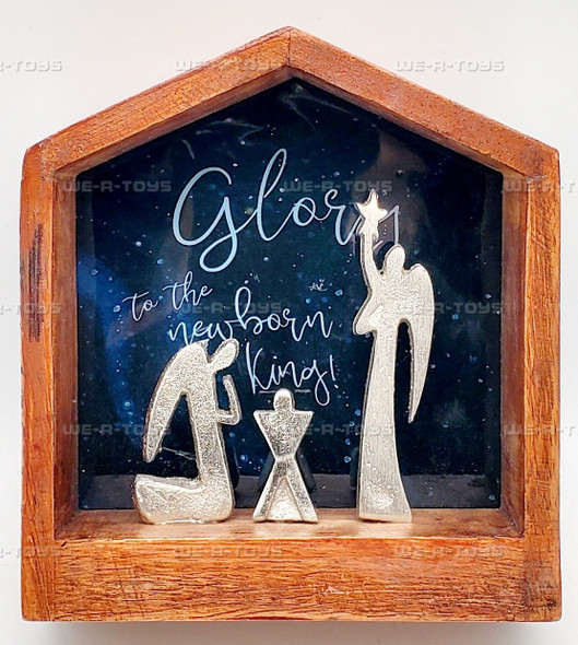 Angels in Stable Nativity Figurine In the Moment Collection Enesco 6016091