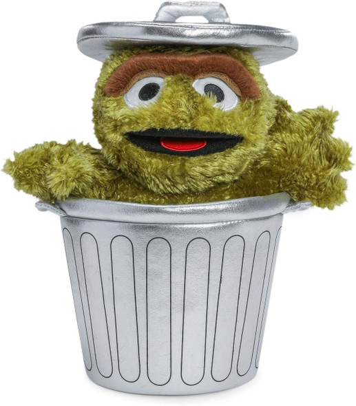 Sesame Street Oscar the Grouch in Trash Can Plush Kidrobot