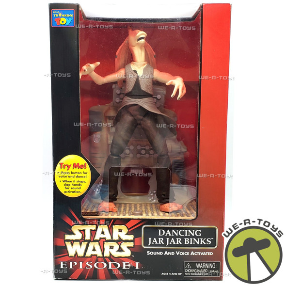 Star Wars Episode 1 Dancing Jar Jar Binks Electronic 12" Figure Think Way Toys