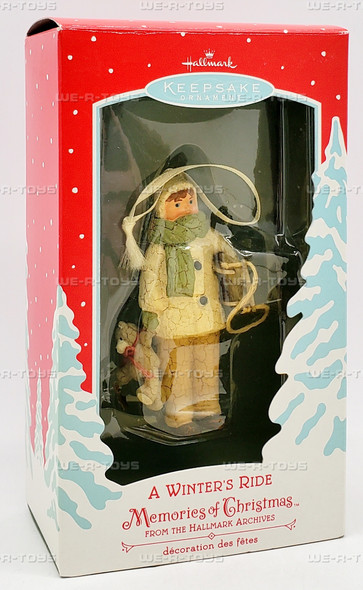 Hallmark Keepsake Ornament Memories of Christmas A Winter's Ride 2002