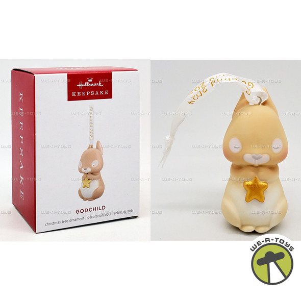 Hallmark Keepsake Christmas Ornament Godchild Bunny 2024
