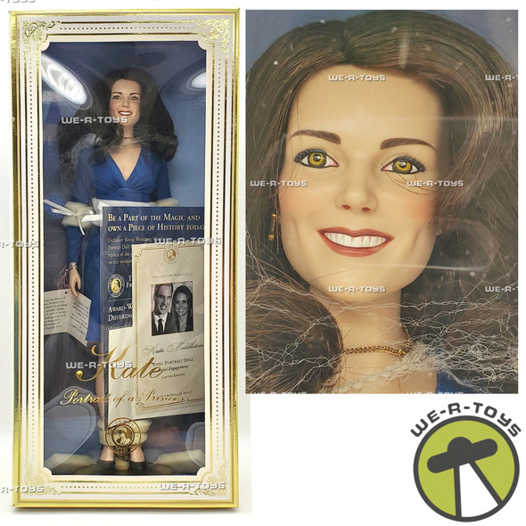 The Franklin Mint Kate Middleton Royal Engagement Porcelain Portrait Doll