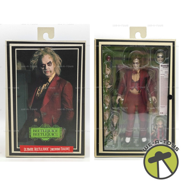 Beetlejuice Ultimate Wedding Red Tuxedo 7 Inch Scale Action Figure NECA 93N100224