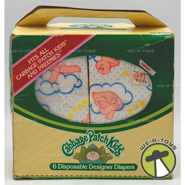 Cabbage Patch Kids Diapers Designer Disposable Set Doll Accessory 1984 Coleco