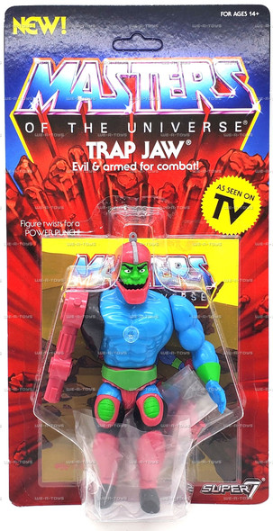 Masters of the Universe Trap Jaw Action Figure 2019 Mattel #3101 Super 7