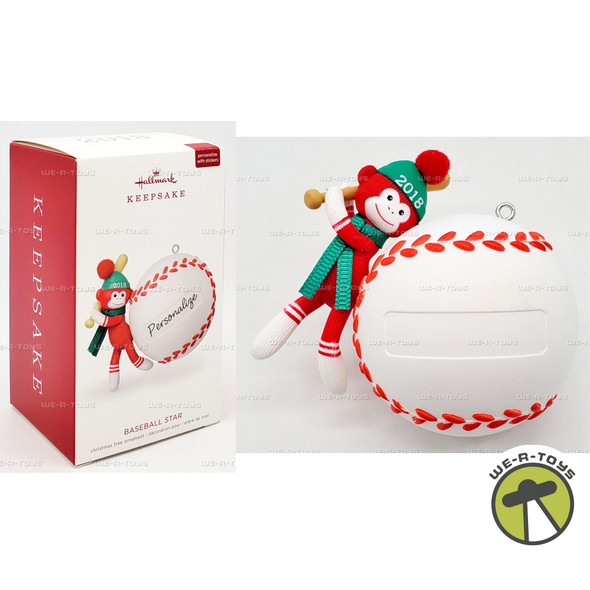 Hallmark Keepsake Personalized Christmas Ornament Baseball Star 2018