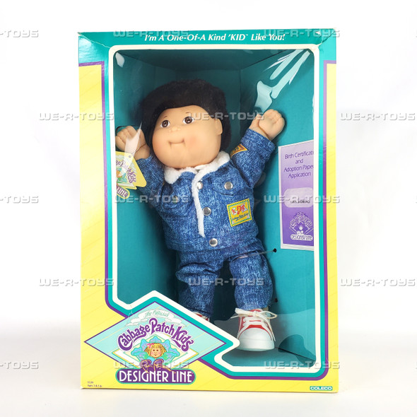 Cabbage Patch Kids Designer Line Boy Doll Black Hair Coleco 3520