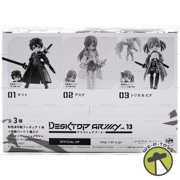 Desktop Army Sword Art Online Kirito Asuna Silica Figure Set of 3 MegaHouse 2019