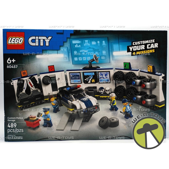 LEGO Custom Police Garage #60457 LEGO CITY Block Set and 4 Minifigures 2025
