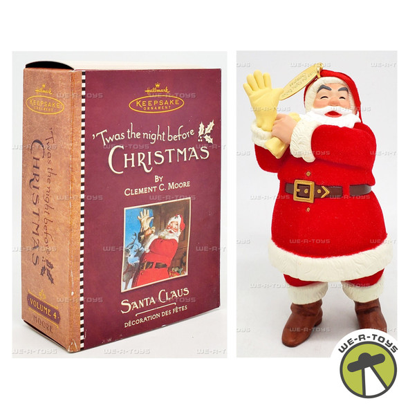 Hallmark Keepsake Ornament Twas the Night Before Christmas Santa Claus 2001