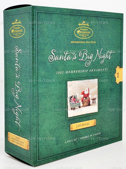 Hallmark Keepsake Collector's Club Ornament Santa's Big Night Set of 4 2002