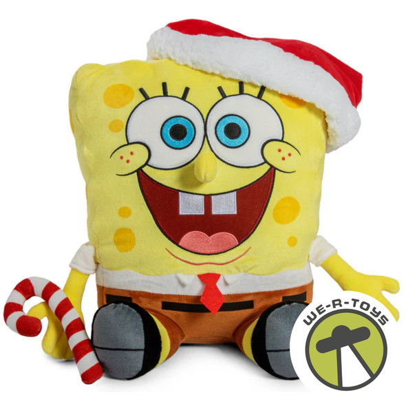 Santa Spongebob Squarepants HugMe Plush with Shake Action NECA