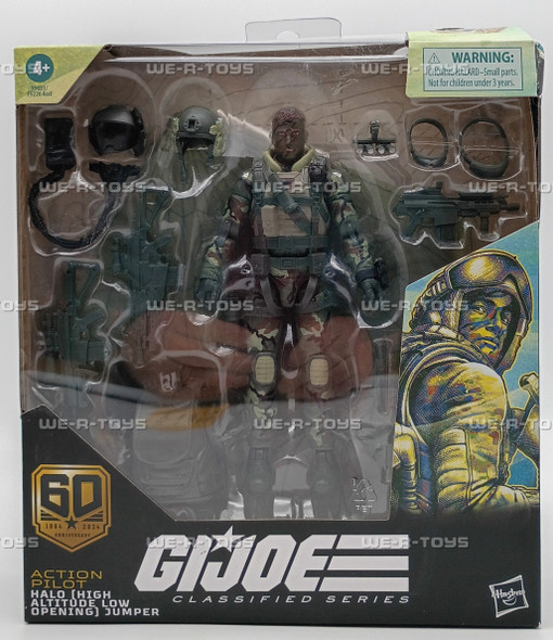 GI Joe Classified Series 6 Inch Action Pilot Halo Jumper Deluxe