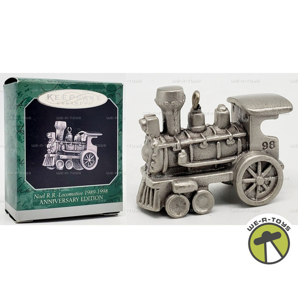 Hallmark Keepsake Ornament Noel R.R. Locomotive 1989-1998 Anniversary Edition