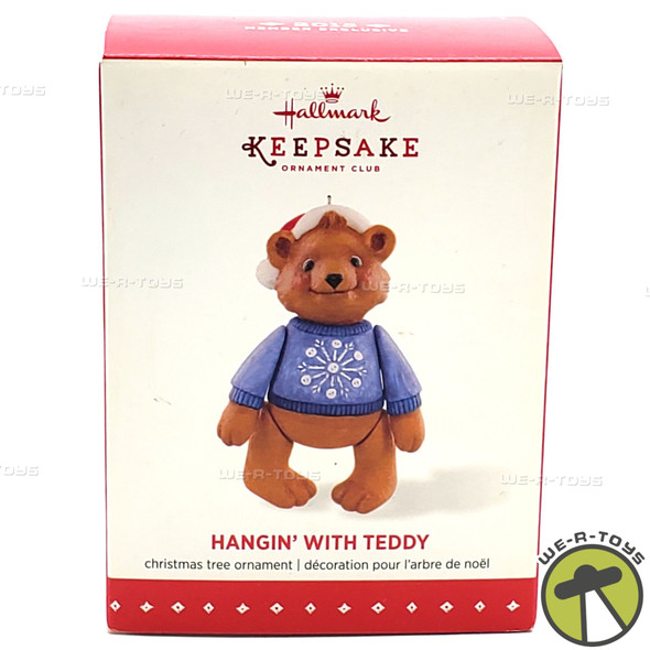 Hallmark Keepsakes 2015 Hanging With Teddy Christmas Ornament NEW