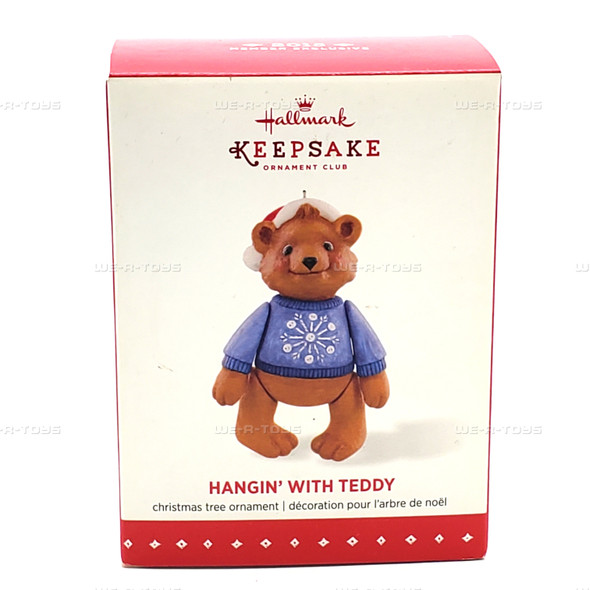 Hallmark Keepsakes 2015 Hanging With Teddy Christmas Ornament NEW