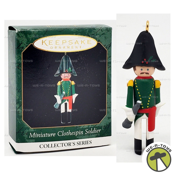 Hallmark Keepsake Miniature Ornament Clothespin Soldier Fifth in Series 1999