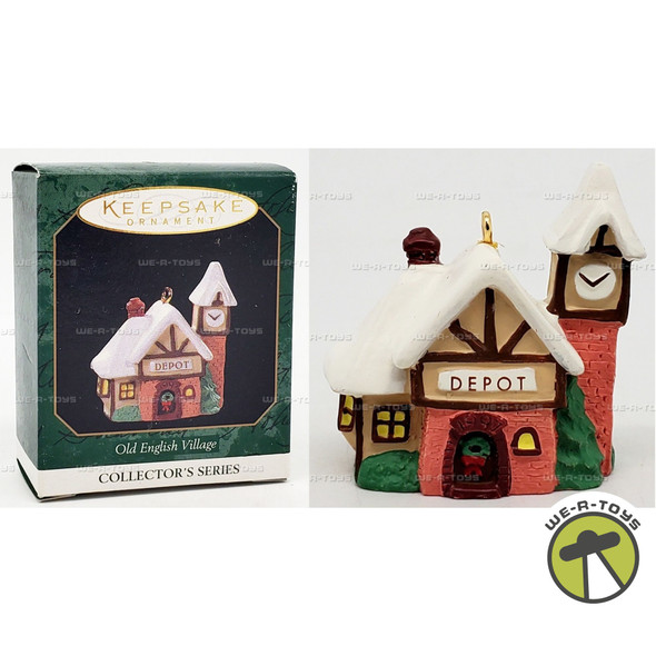 Hallmark Keepsake Miniature Ornament Old English Village Depot 1997