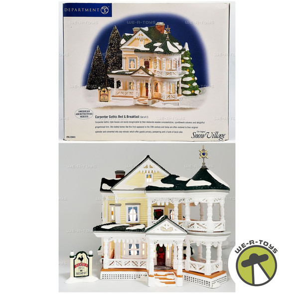 Department 56 Carpenter Gothic Bed and Breakfast Original Snow Village 55043