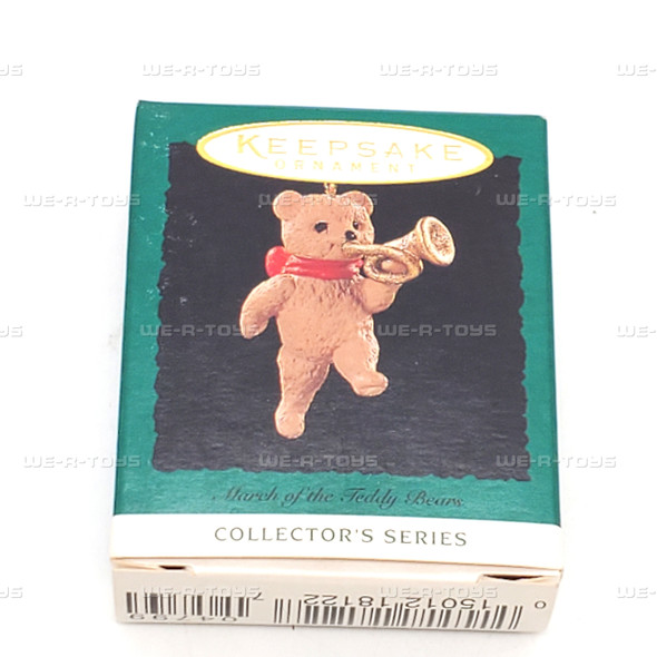 Hallmark Keepsakes 1995 March Of The Teddy Bears Mini Christmas Ornament NEW