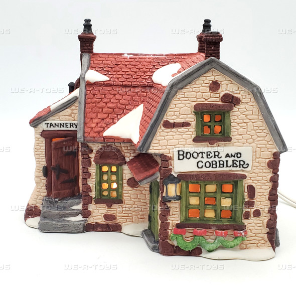 Department 56 Dickens' Village Series Booter and Cobbler Misprint Box 59242