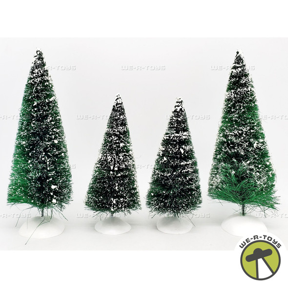 Department 56 Village Frosted Topiary Trees Set of 4 Pieces 52019