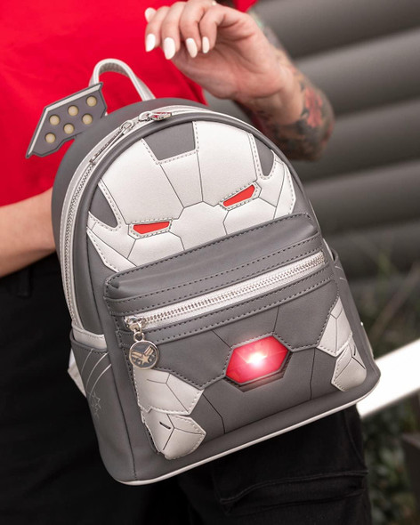 Marvel Iron Man War Machine Cosplay Mini Backpack Lights Up Loungefly