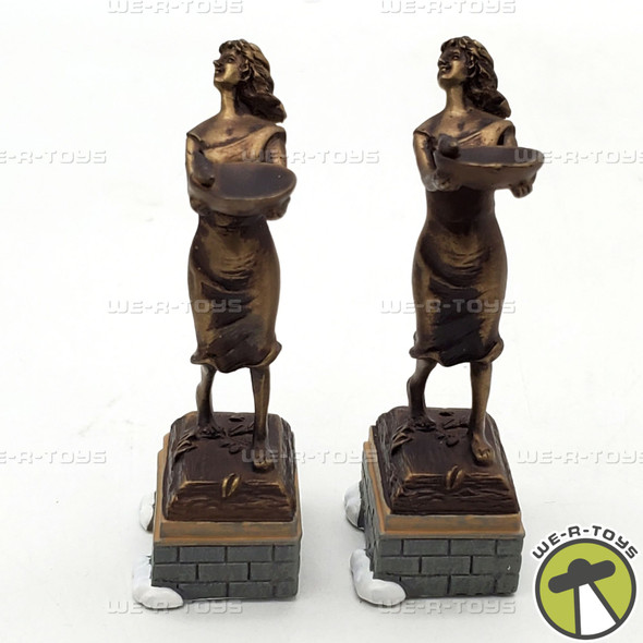 Department 56 Village Accessories Lot of 2 Classic Christmas Statues 6001701 NEW