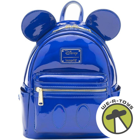 Disney Mickey Mouse Holographic Series Mini Backpack Sapphire Loungefly