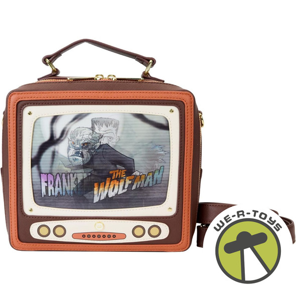Universal Monsters Vintage TV Triple Lenticular Crossbody Bag Loungefly