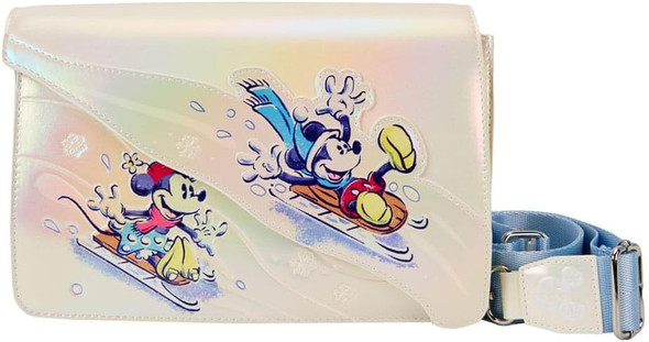 Disney Mickey and Friends Winter Wonderland Crossbody Bag Loungefly