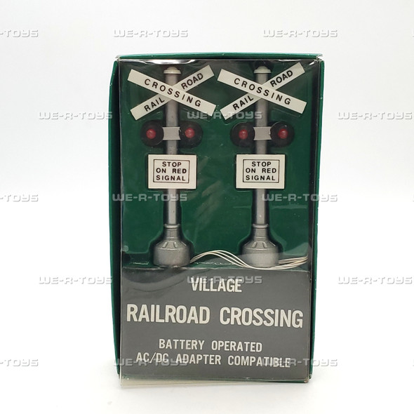 Department 56 Railroad Crossing Accessory Set of 2 With Lights #55018 New