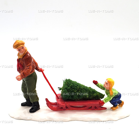 Department 56 Snow Village Bringing Home The Tree 51691