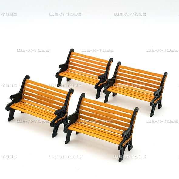 Department 56 Wrought Iron Park Bench Lot of 4 Village Accessories #52303