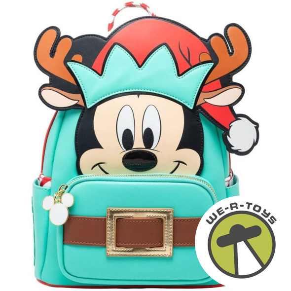 Disney Light Up Mickey Mouse Reindeer Cosplay Mini Backpack Loungefly