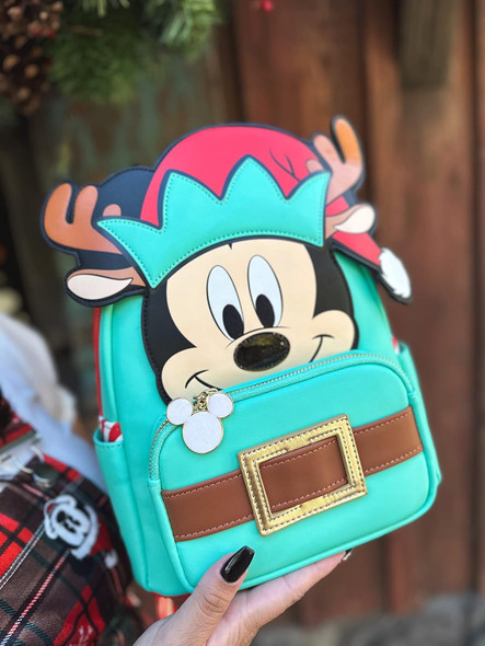 Disney Light Up Mickey Mouse Reindeer Cosplay Mini Backpack Loungefly