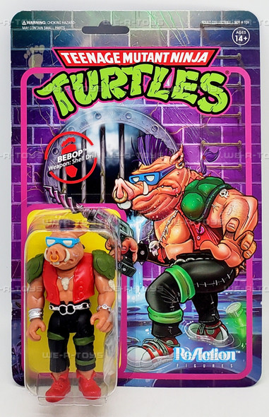 Teenage Mutant Ninja Turtles Bebop Reaction Figure Super7 80227