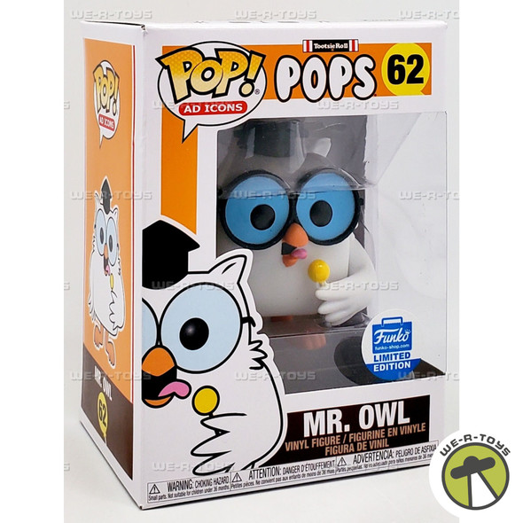 Funko POP AD Icons Tootsie Roll Pops Mr. Owl 62 Vinyl Figure