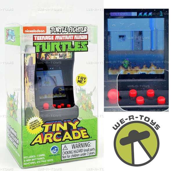 World's Smallest Tiny Arcade TMNT Turtle Fighter Fully Functional Arcade Game