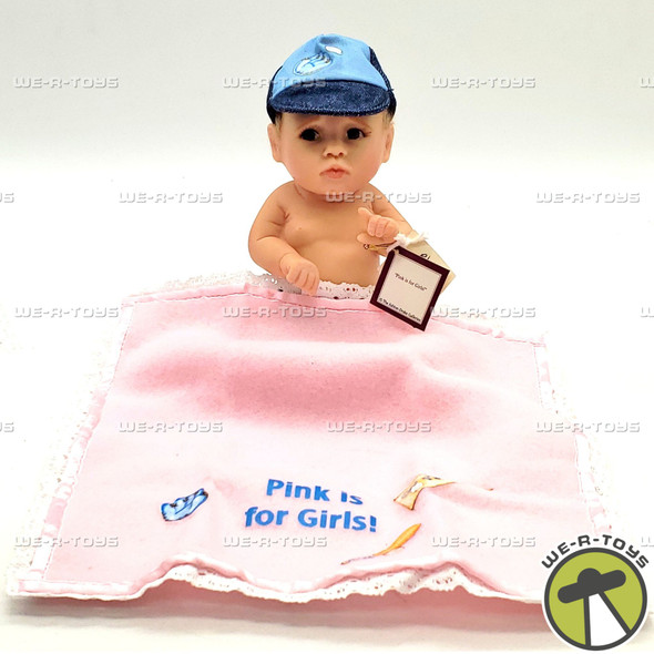 Ashton Drake Galleries Hats Off Series Pink Is For Girls Baby Boy Doll NEW