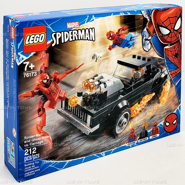LEGO Marvel Spider-Man and Ghost Rider vs. Carnage 212 Piece Building Set 76173