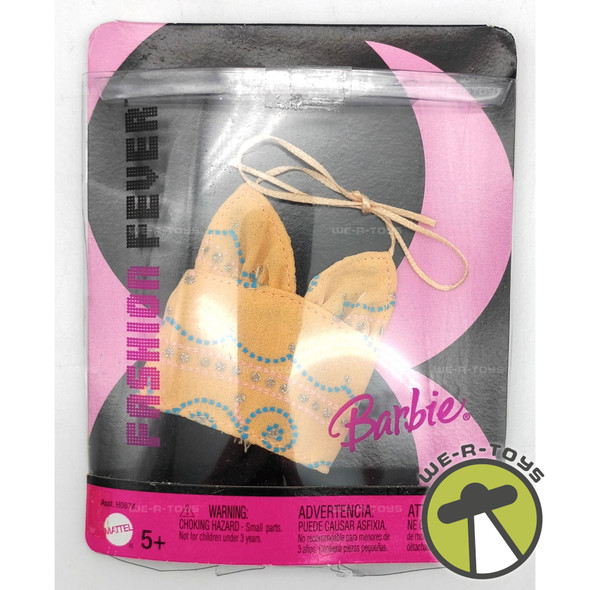 Barbie Fashion Fever Peach Halter Top Shirt Fashion 2005 Mattel #J1336