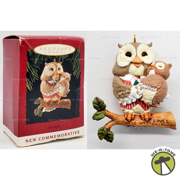 Hallmark Keepsake Ornament Guess Whoo Loves Grandpa 1994