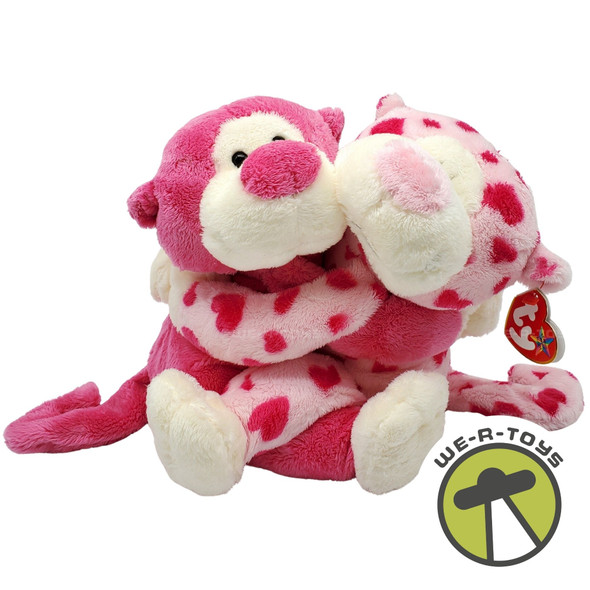 Ty Buddy Romeo and Juliet the Monkeys Valentine's Day Plush