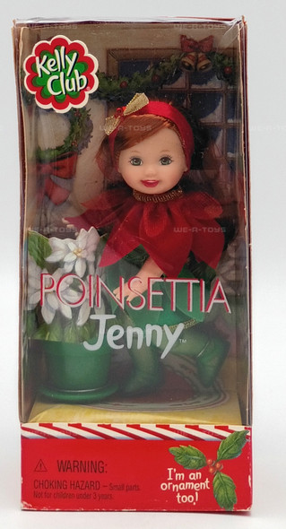 Poinsettia Jenny Kelly Club Barbie Doll I'm an Ornament Too! 2001 Mattel 55646